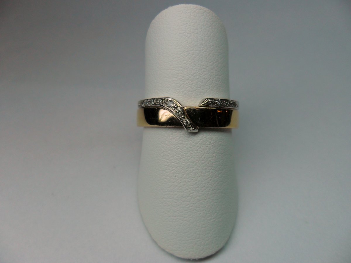 2Gether Ring Pavé Bicolor Rosé